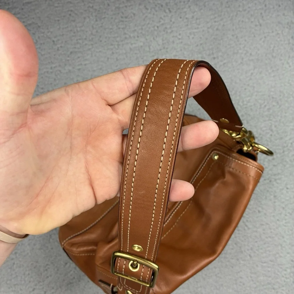Coach Legacy Ali Brown Leather Shoulder Bag F12854 65th Anniversary Purse